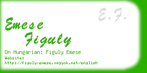 emese figuly business card